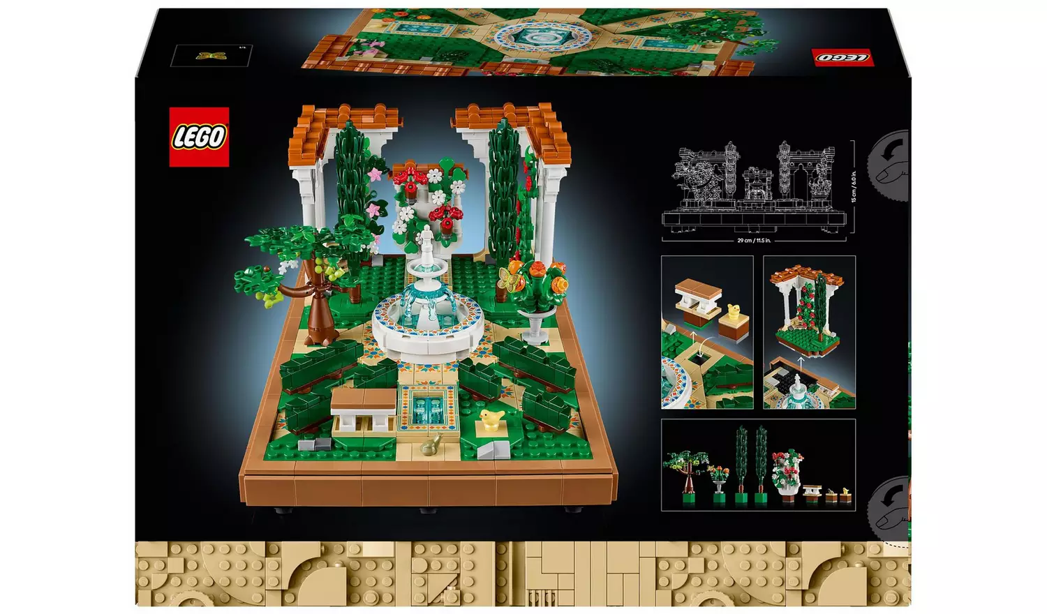 LEGO Icons Fountain Garden Home Decor Set for Adults 10359