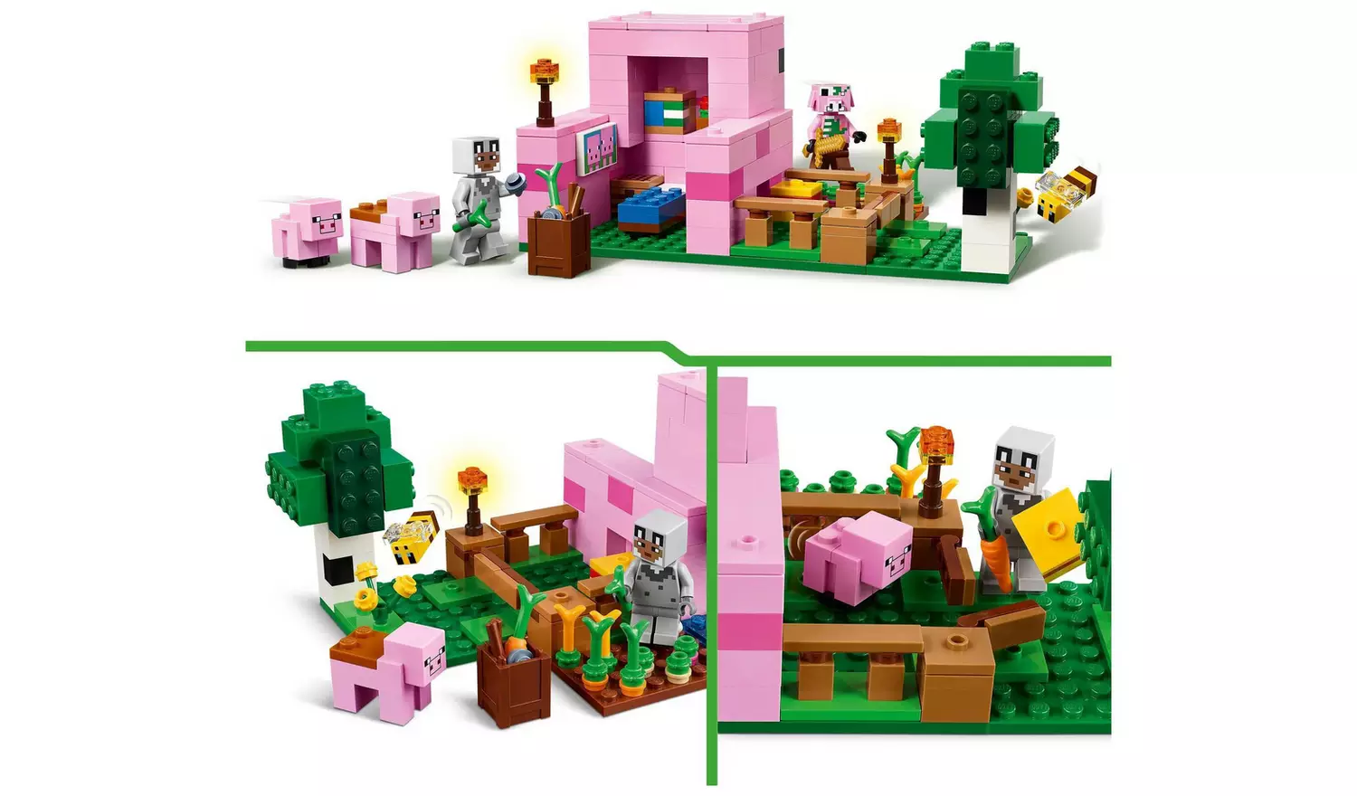LEGO Minecraft The Baby Pig House with Animal Toys 21268