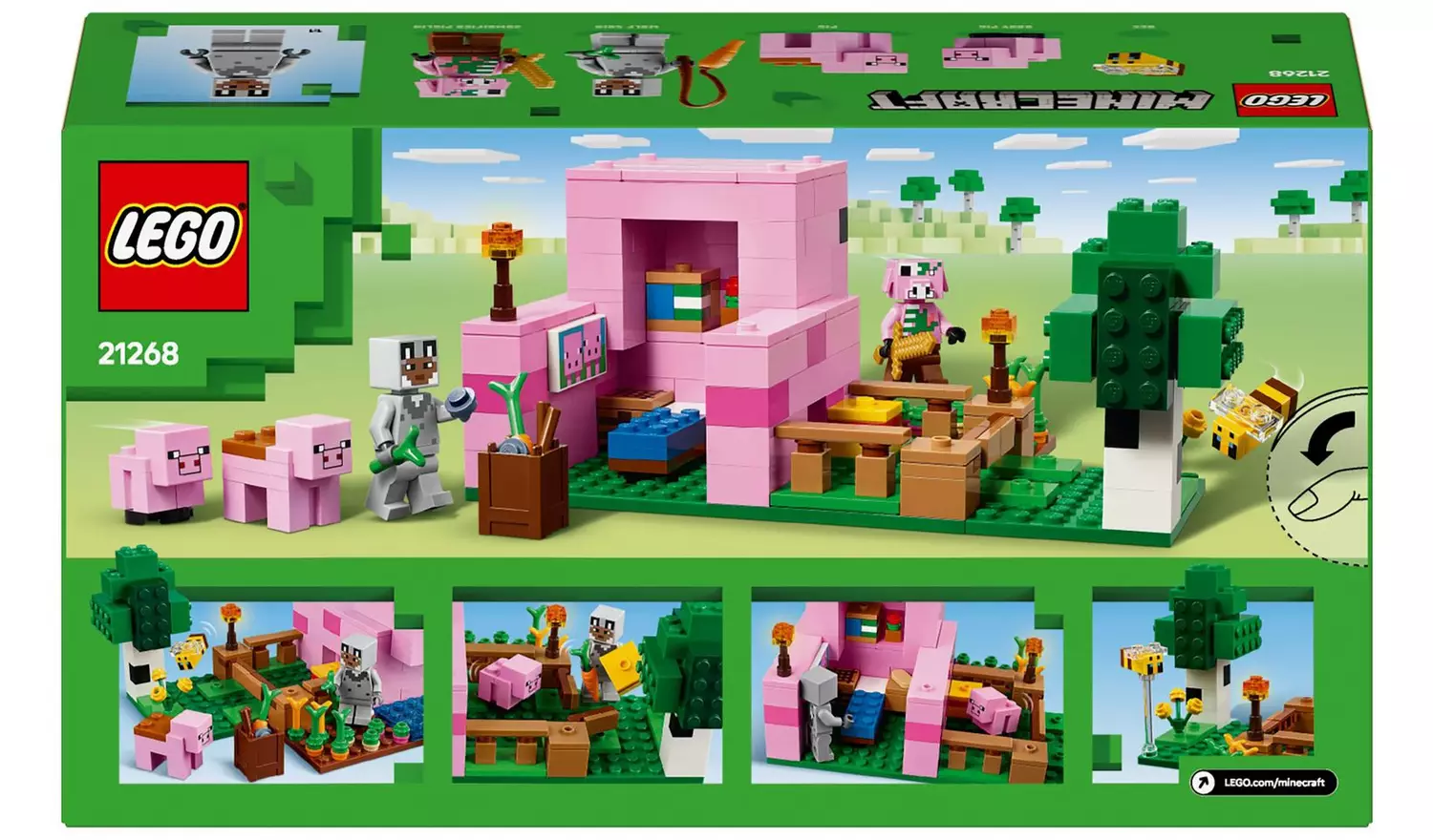 LEGO Minecraft The Baby Pig House with Animal Toys 21268