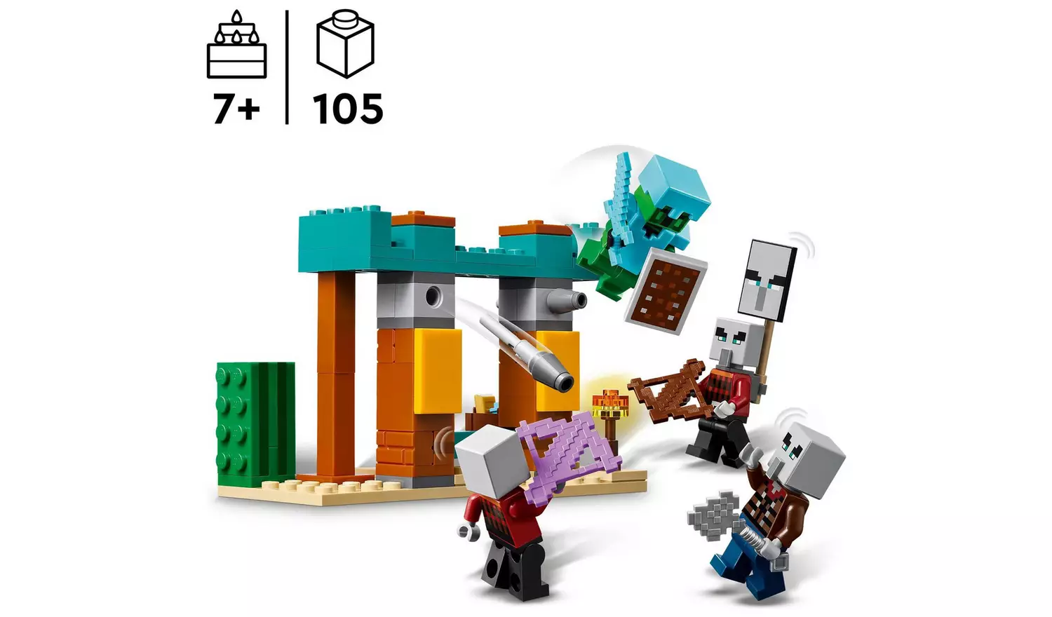 LEGO Minecraft The Illager Desert Patrol Building Toy 21267