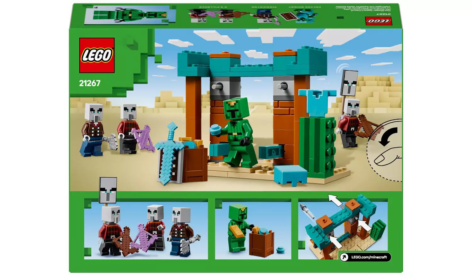 LEGO Minecraft The Illager Desert Patrol Building Toy 21267