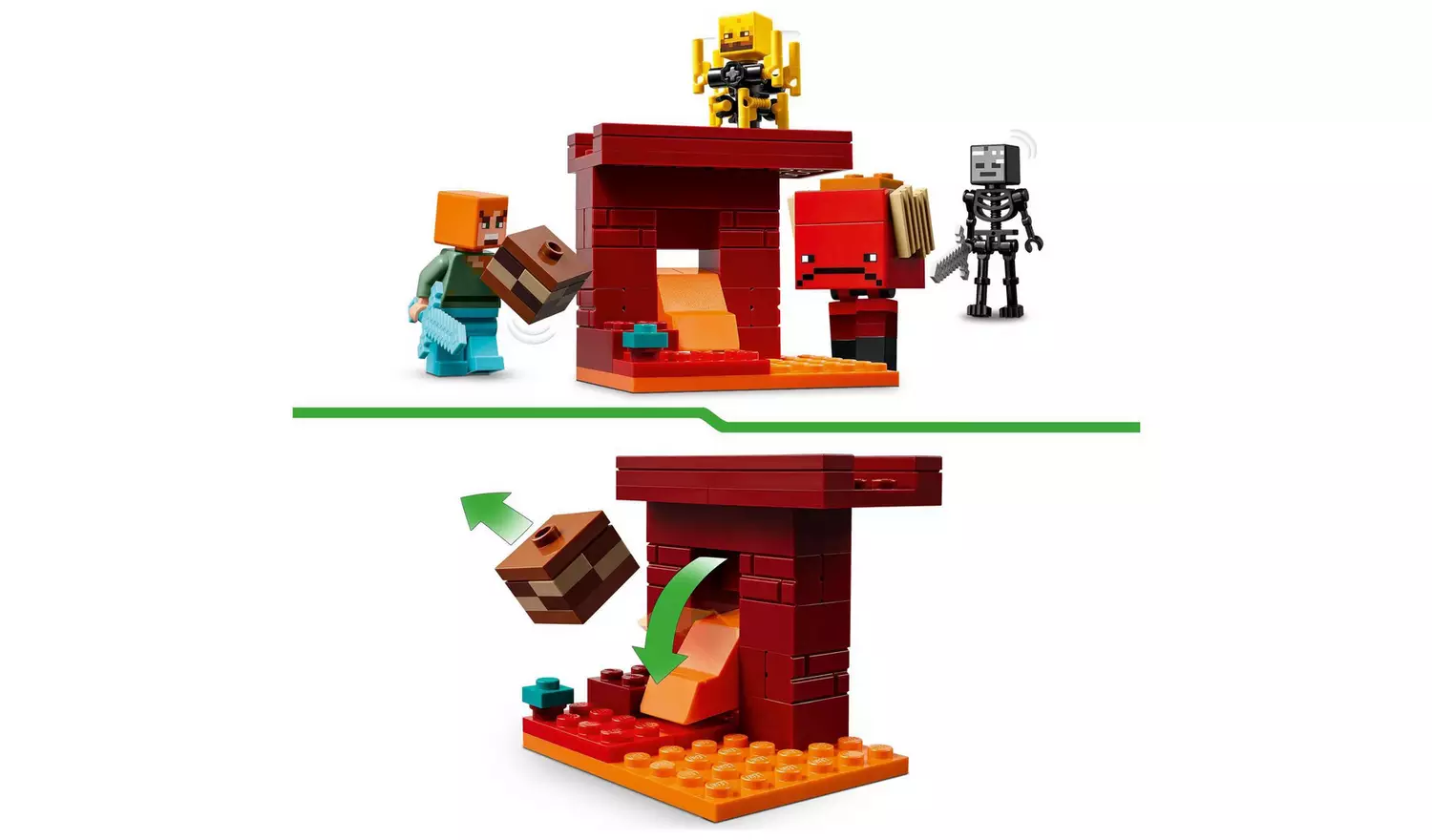 LEGO Minecraft The Nether Lava Battle Building Toy 21266