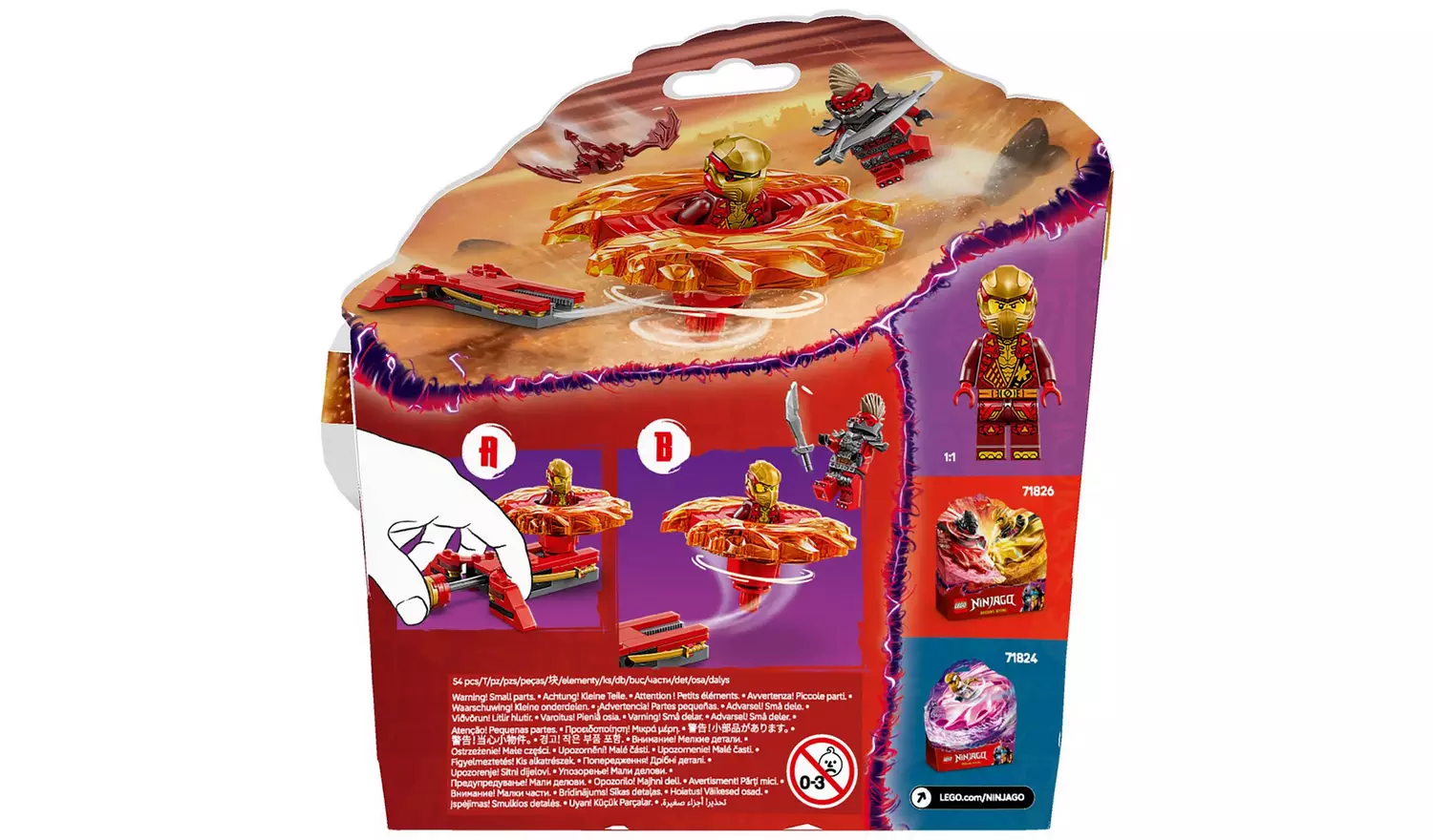 LEGO NINJAGO Kai's Dragon Spinjitzu Spinner Toy Set 71823