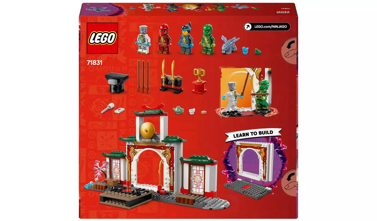 LEGO NINJAGO Ninja Spinjitzu Temple with Toy Dragon 71831