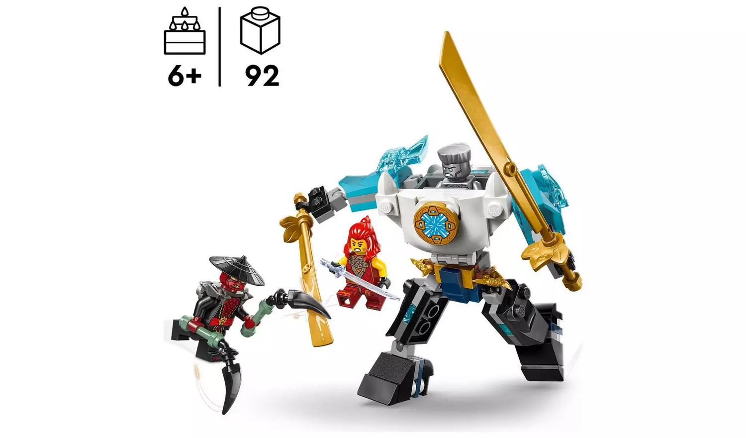 LEGO NINJAGO Zane's Battle Suit Mech Ninja Toy Set 71827