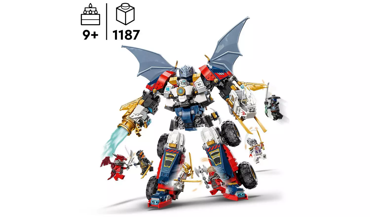 LEGO NINJAGO 4in1 Zane's Ultra Combiner Mech Ninja Toy 71834