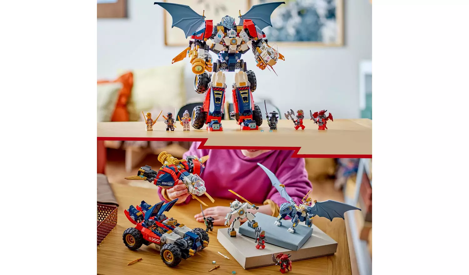 LEGO NINJAGO 4in1 Zane's Ultra Combiner Mech Ninja Toy 71834