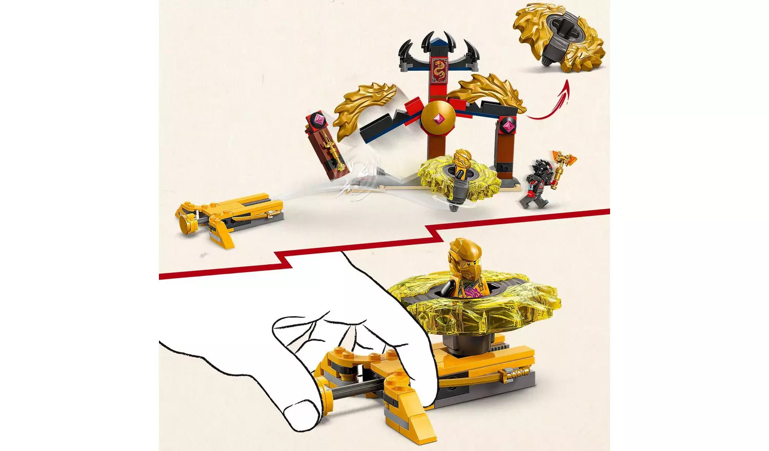 LEGO NINJAGO Dragon Spinjitzu Battle Pack Building Toy 71826