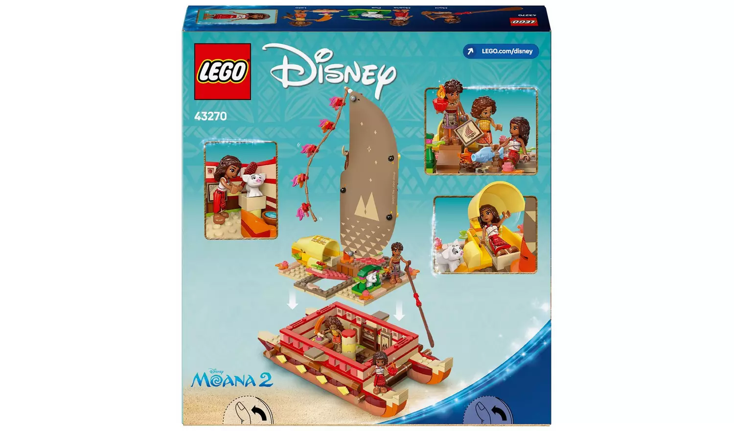 LEGO Disney Princess Moana's Adventure Canoe Set 43270