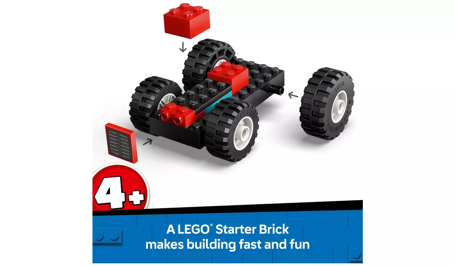 LEGO City Red Farm Tractor with Trailer & Sheep Toys 60461