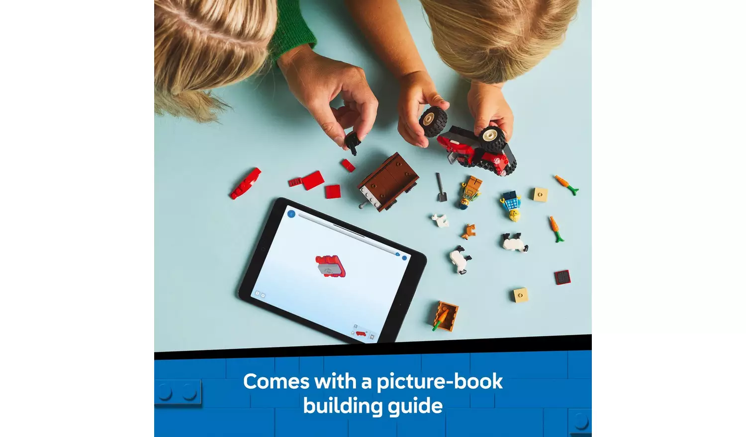 LEGO City Red Farm Tractor with Trailer & Sheep Toys 60461