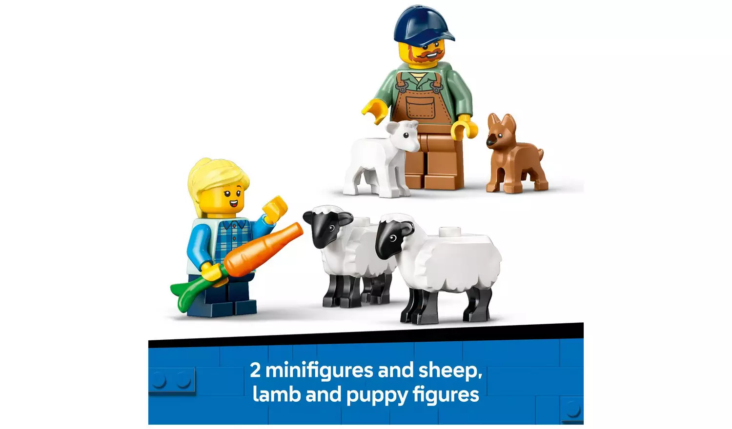 LEGO City Red Farm Tractor with Trailer & Sheep Toys 60461