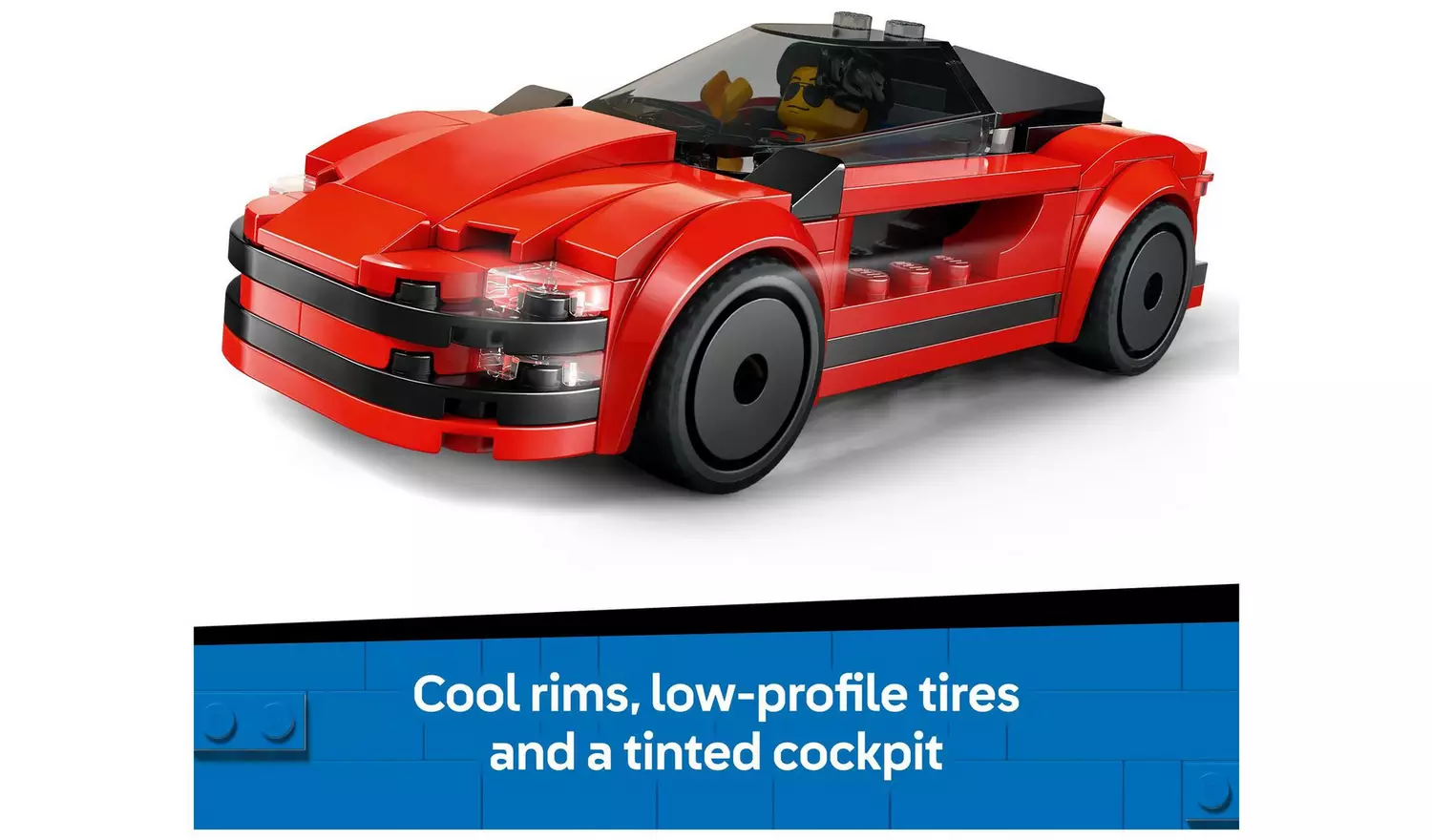 LEGO City Red Sports Car, Toy Supercar Vehicle Set 60448