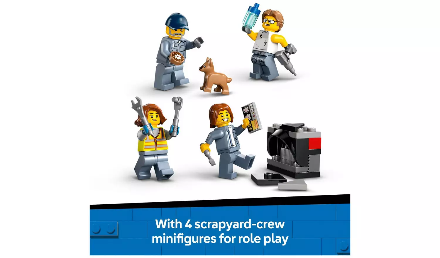 LEGO City Scrapyard with Cars, Building Toy Set 60472