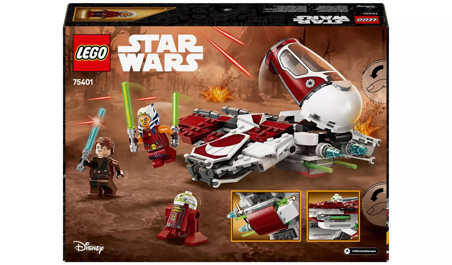 LEGO Star Wars Ahsoka's Jedi Interceptor Building Toy 75401