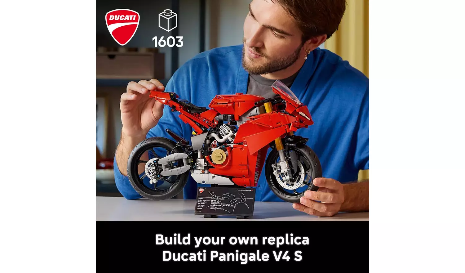 LEGO Technic Ducati Panigale V4 S Motorcycle Model Set 42202