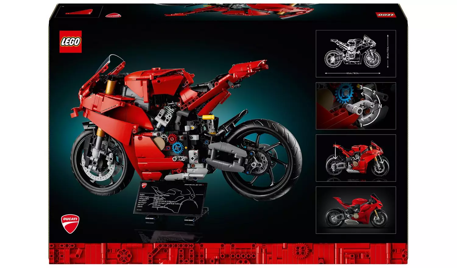 LEGO Technic Ducati Panigale V4 S Motorcycle Model Set 42202