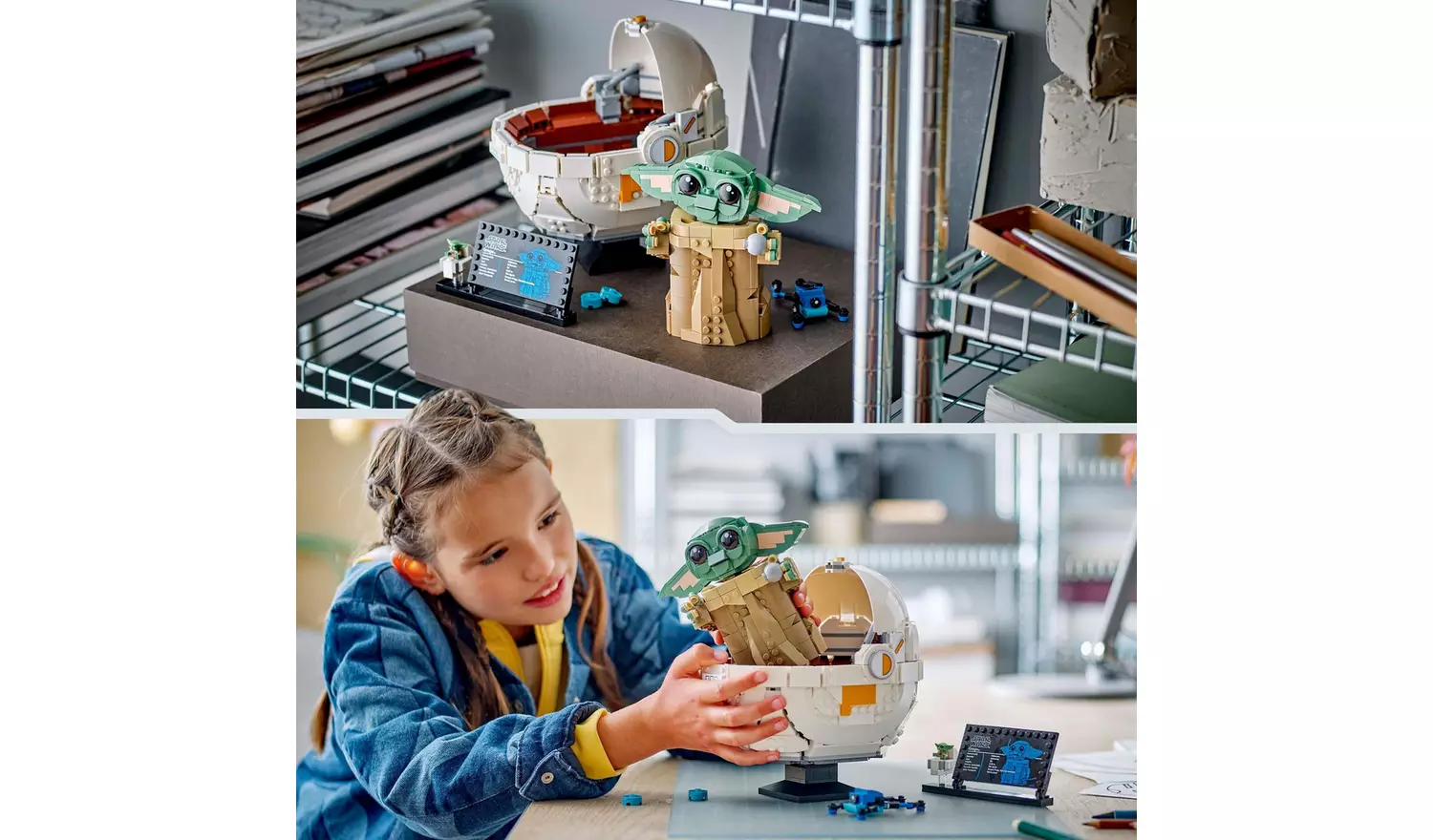 LEGO Star Wars Grogu with Hover Pram Building Toy 75403