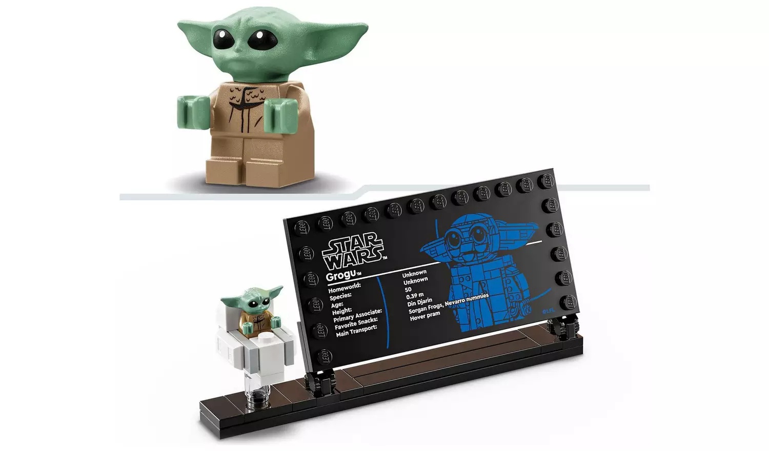 LEGO Star Wars Grogu with Hover Pram Building Toy 75403