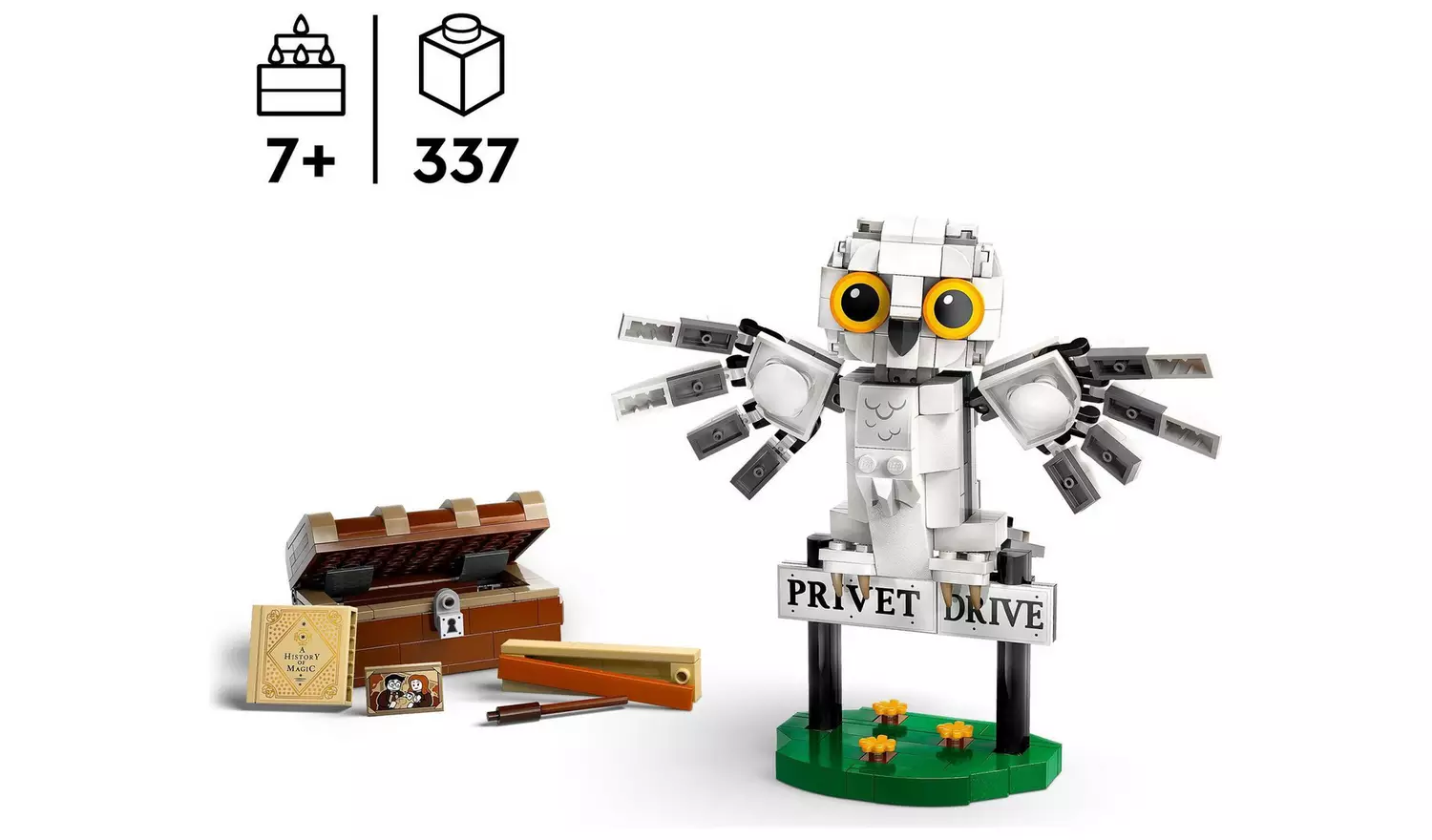 LEGO Harry Potter Hedwig at 4 Privet Drive Toy Owl Set 76425