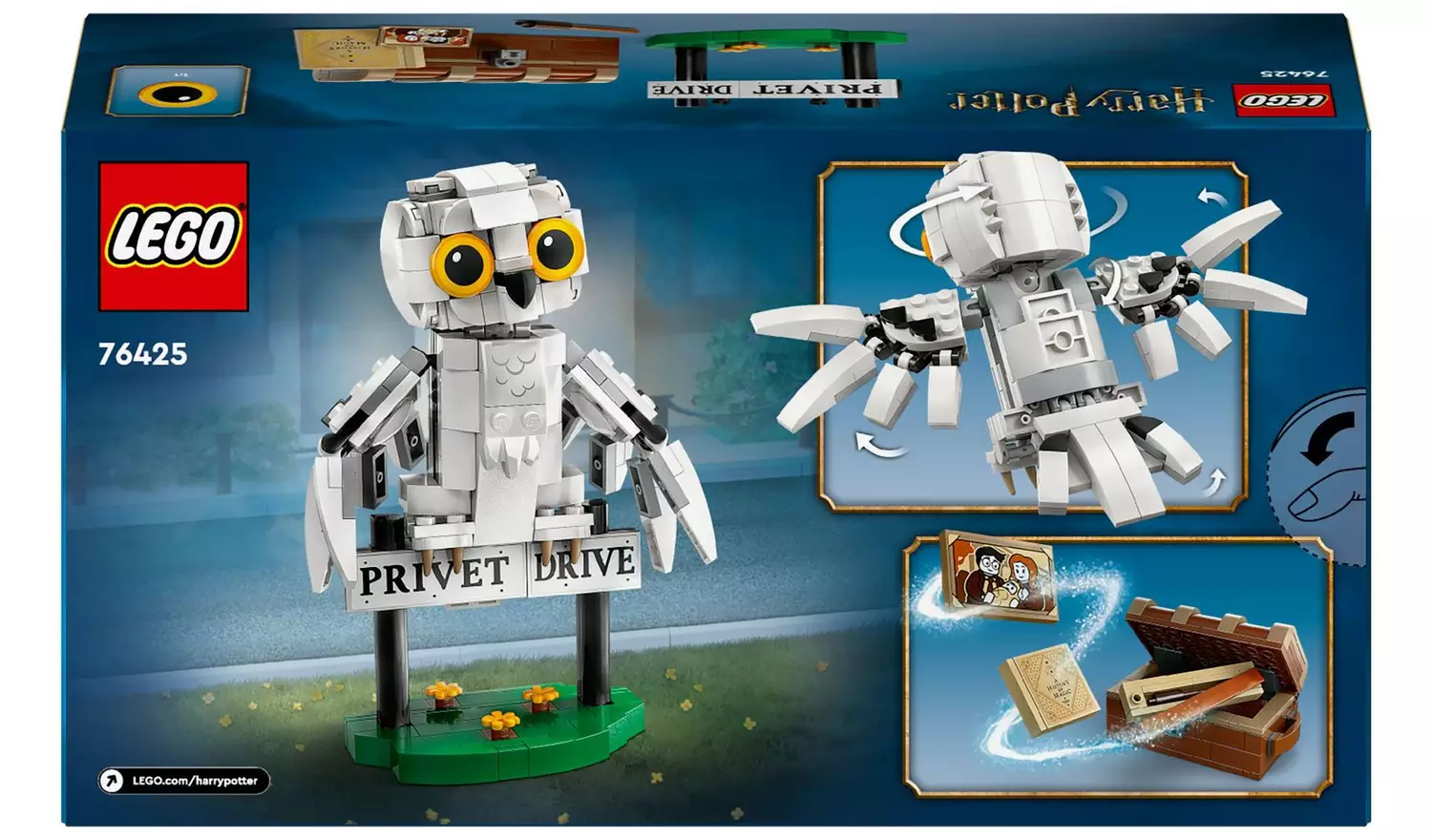LEGO Harry Potter Hedwig at 4 Privet Drive Toy Owl Set 76425