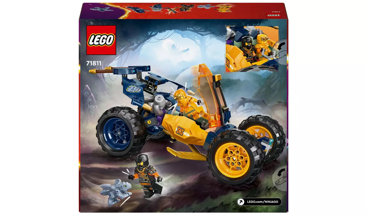 LEGO NINJAGO Arin's Ninja Off-Road Buggy Car Toy Set 71811
