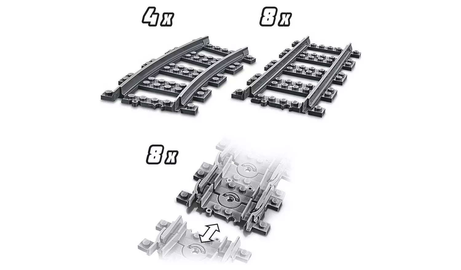 LEGO City Tracks 20 Pieces Set 60205