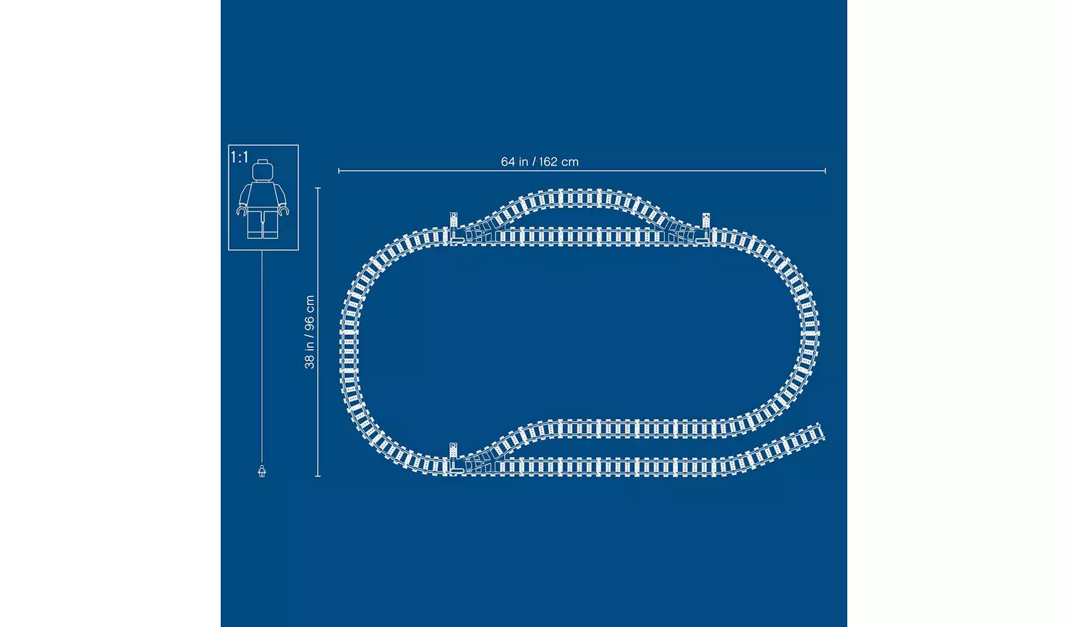 LEGO City Tracks 20 Pieces Set 60205