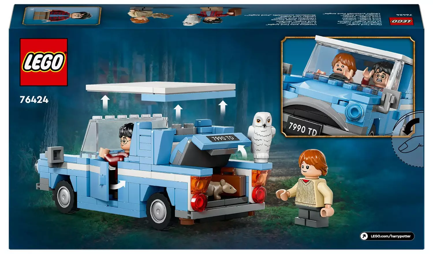 LEGO Harry Potter Flying Ford Anglia Car Toy Set 76424