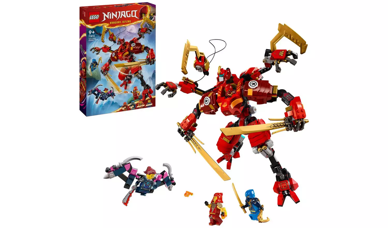 LEGO NINJAGO Kai's Ninja Climber Mech Action Figure 71812
