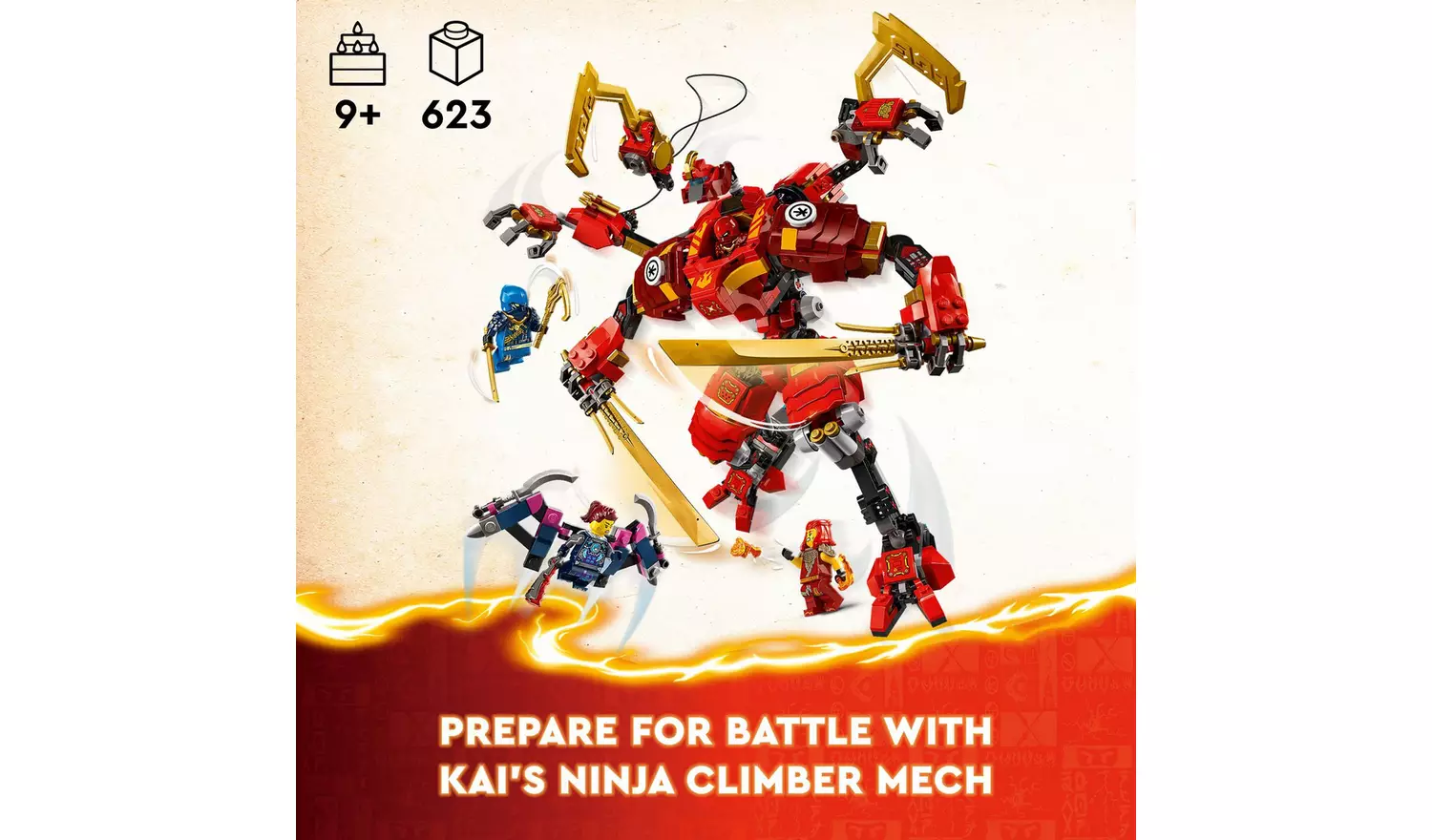 LEGO NINJAGO Kai's Ninja Climber Mech Action Figure 71812