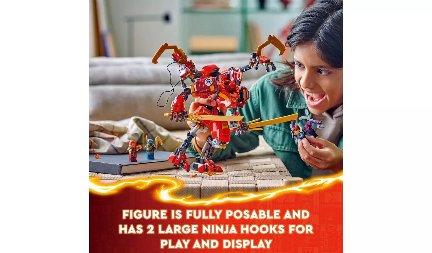 LEGO NINJAGO Kai's Ninja Climber Mech Action Figure 71812