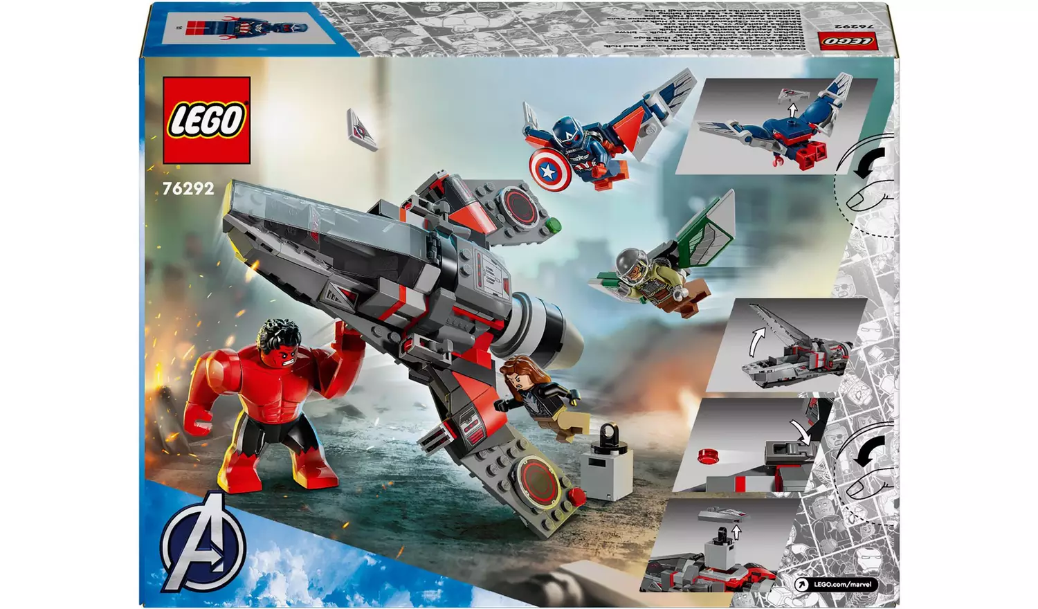 LEGO Marvel Captain America vs. Red Hulk Battle Set 76292