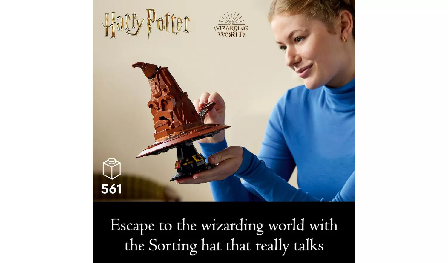 LEGO Harry Potter Talking Sorting Hat Set for Adults 76429