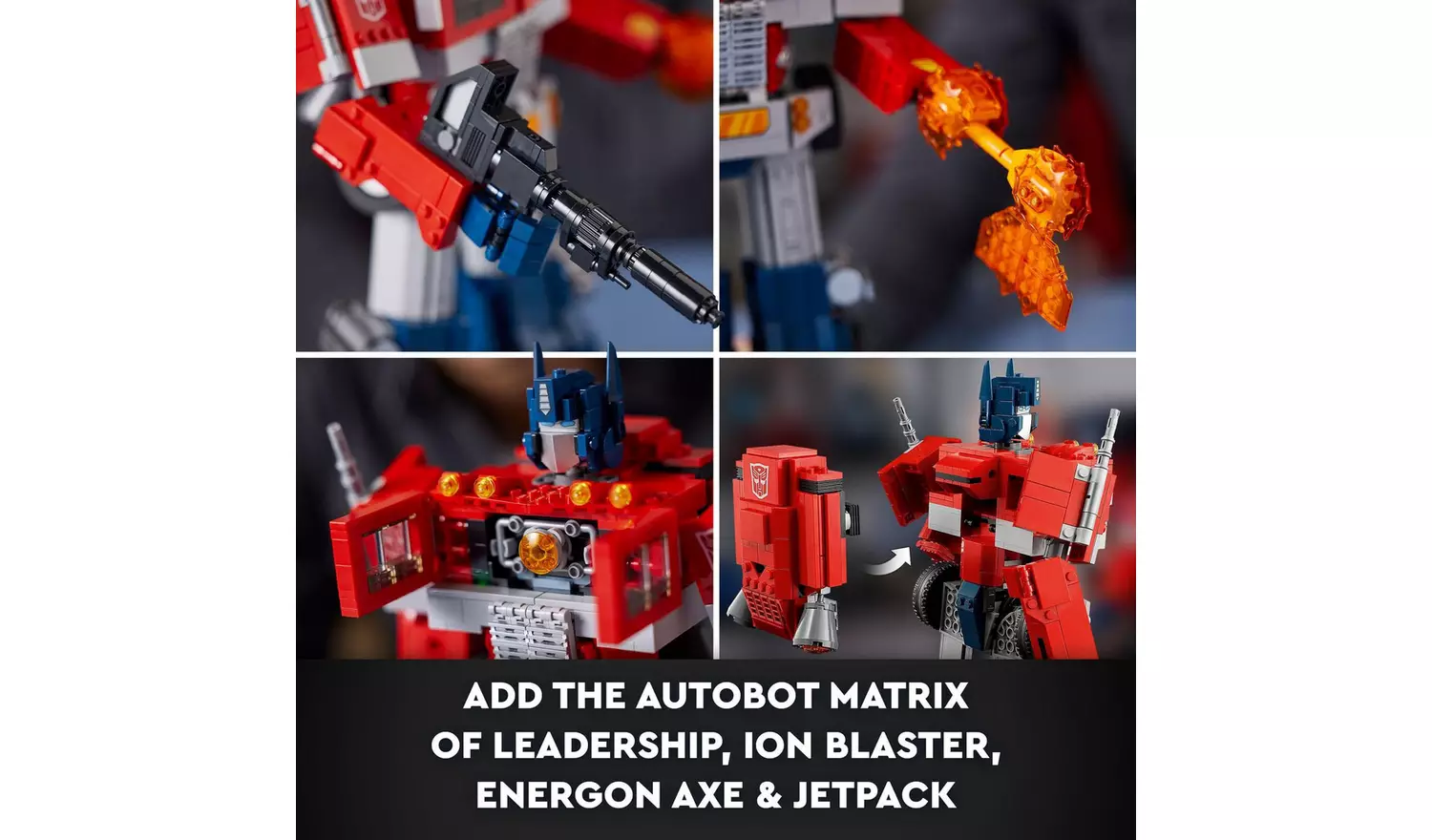 LEGO Icons Optimus Prime Transformers Robot Model Set 10302