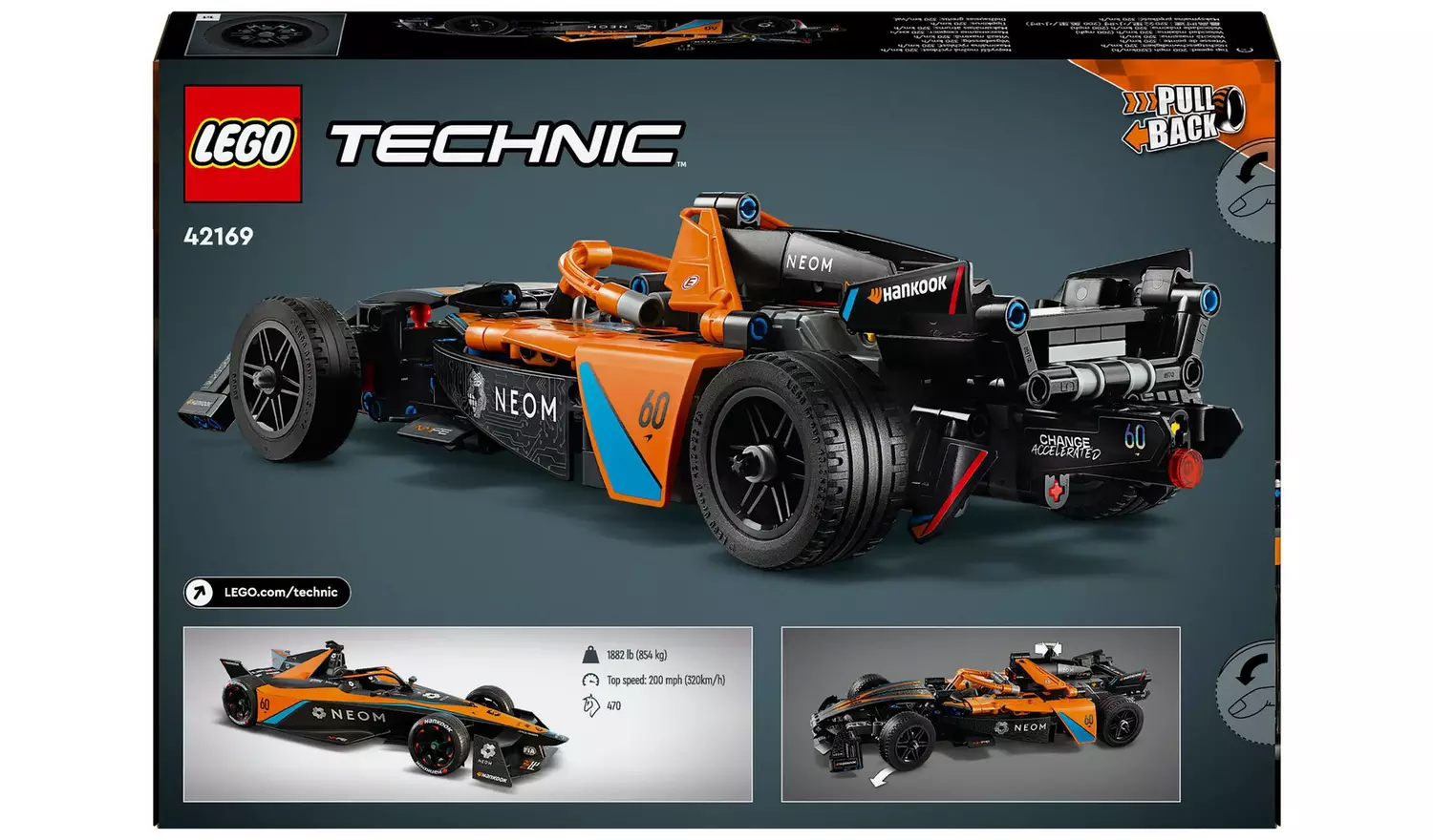 LEGO Technic NEOM McLaren Formula E Race Car Toy Set 42169