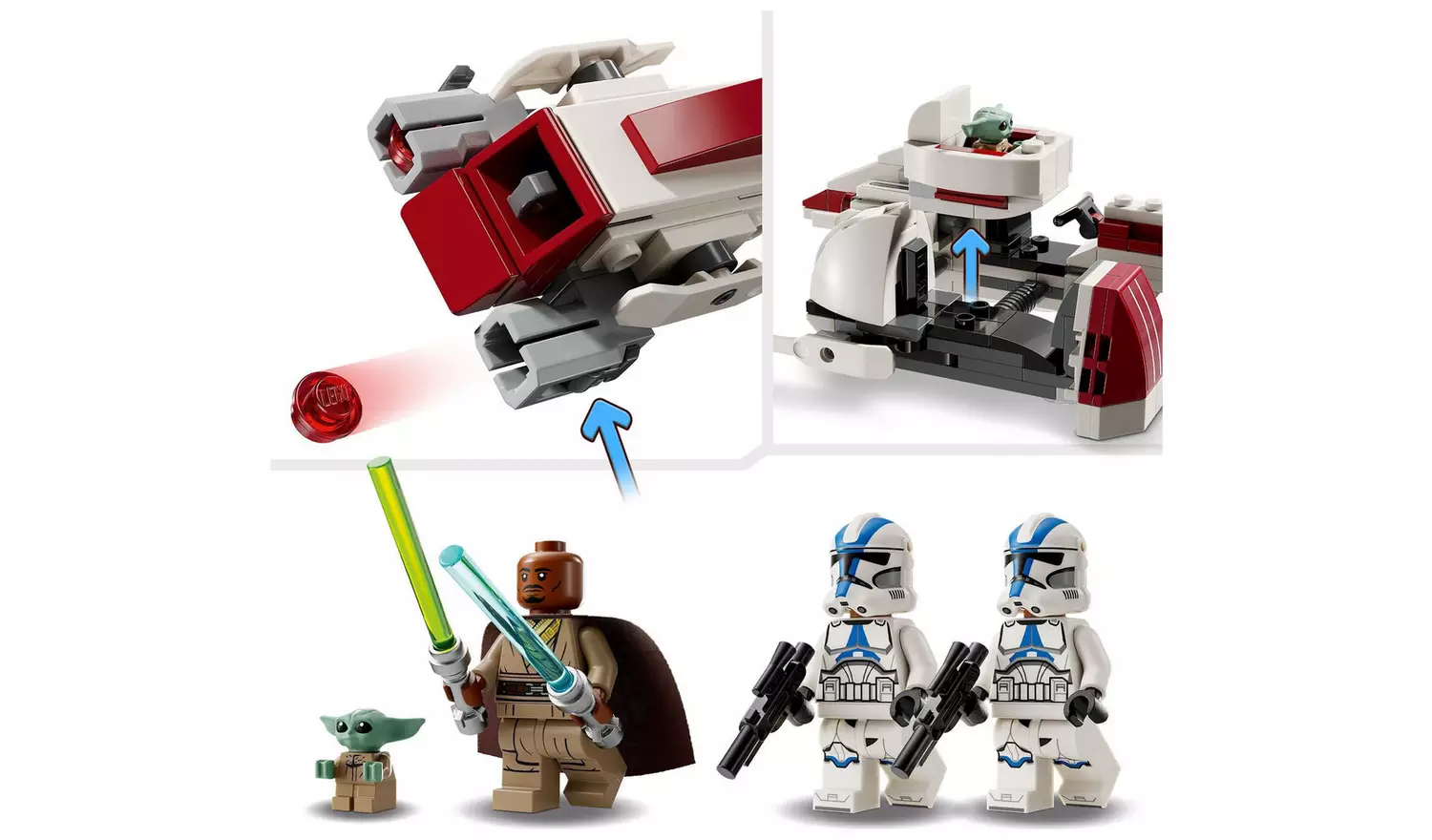 LEGO Star Wars: BARC Speeder Escape Building Toy Set 75378