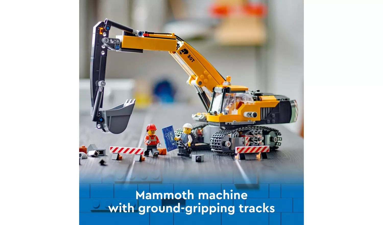 LEGO City Yellow Construction Excavator Digger Toy Set 60420