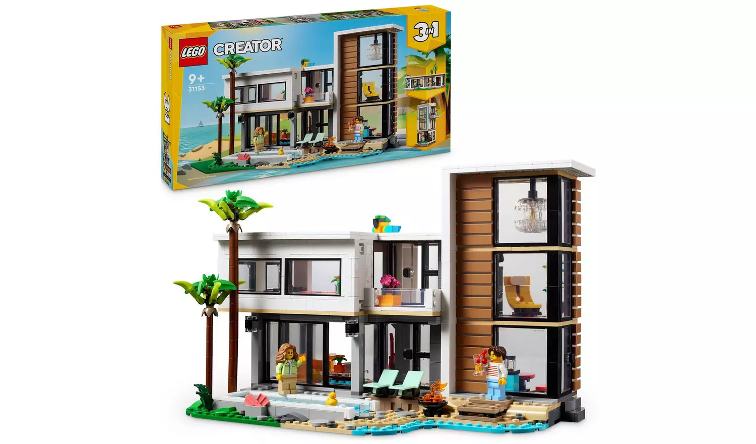 LEGO Creator 3in1 Modern House Building Set for Kids 31153