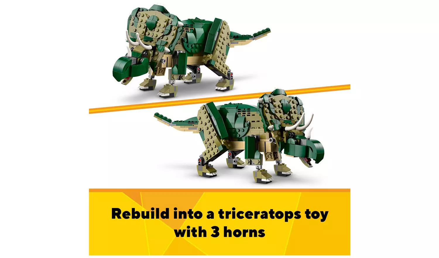 LEGO Creator 3in1 T. rex Figure, Toy Dinosaur Set 31151