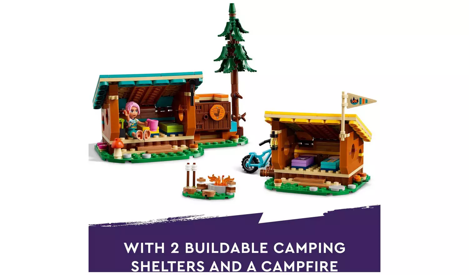 LEGO Friends Adventure Camp Cosy Cabins Building Toy 42624
