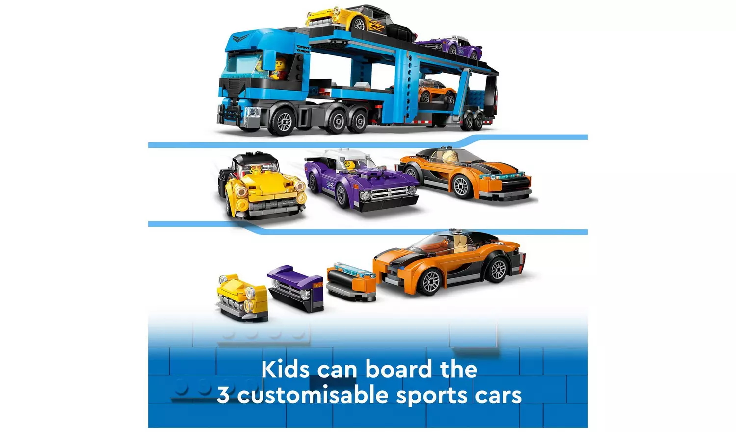 LEGO City Car Transporter Truck with Sports Cars Toy 60408