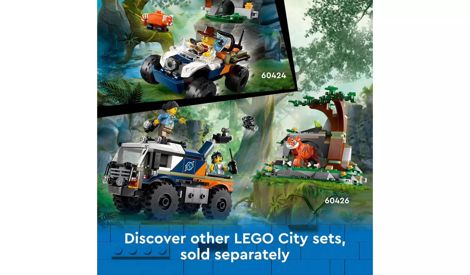 LEGO City Jungle Explorer Helicopter at Base Camp Set 60437