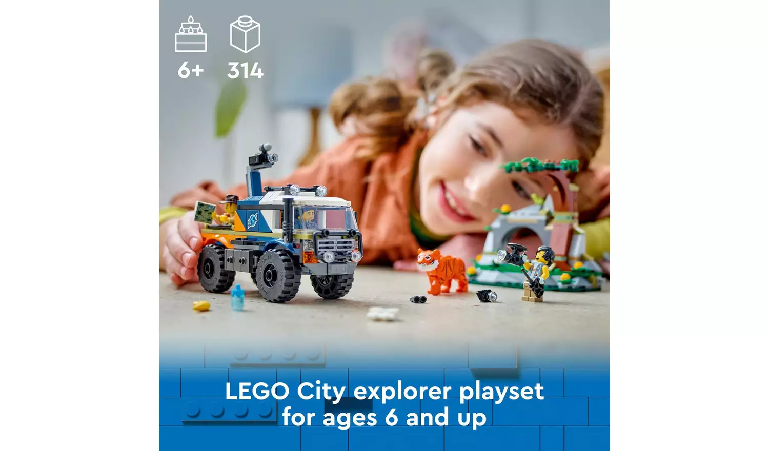 LEGO City Jungle Explorer Off-Road Truck & Toy Tiger 60426
