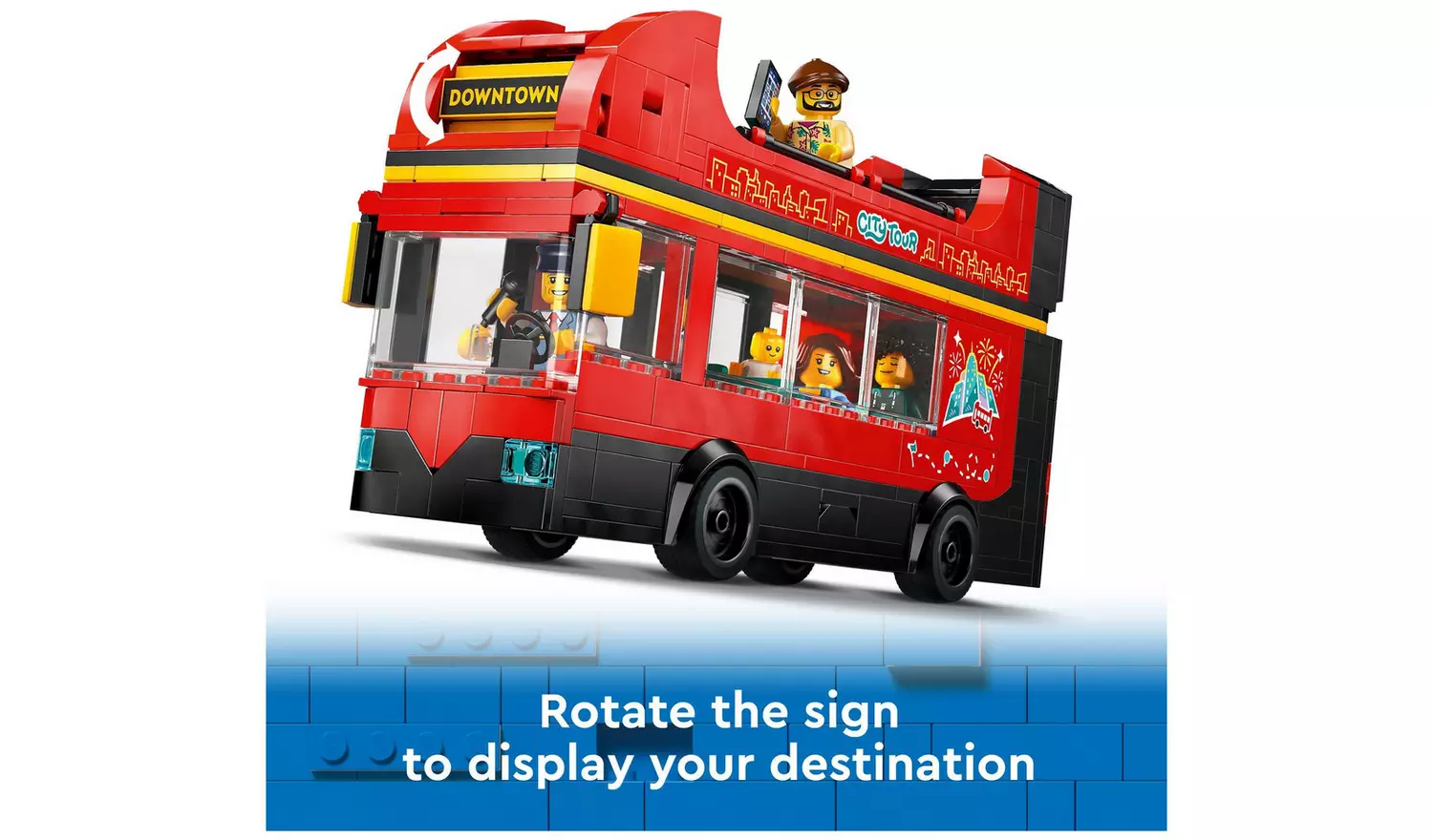 LEGO City Red Double-Decker Sightseeing Bus Toy Set 60407