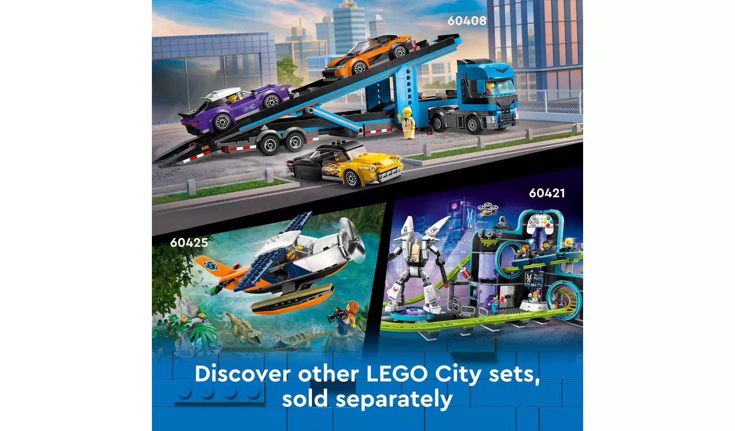 LEGO City Red Double-Decker Sightseeing Bus Toy Set 60407