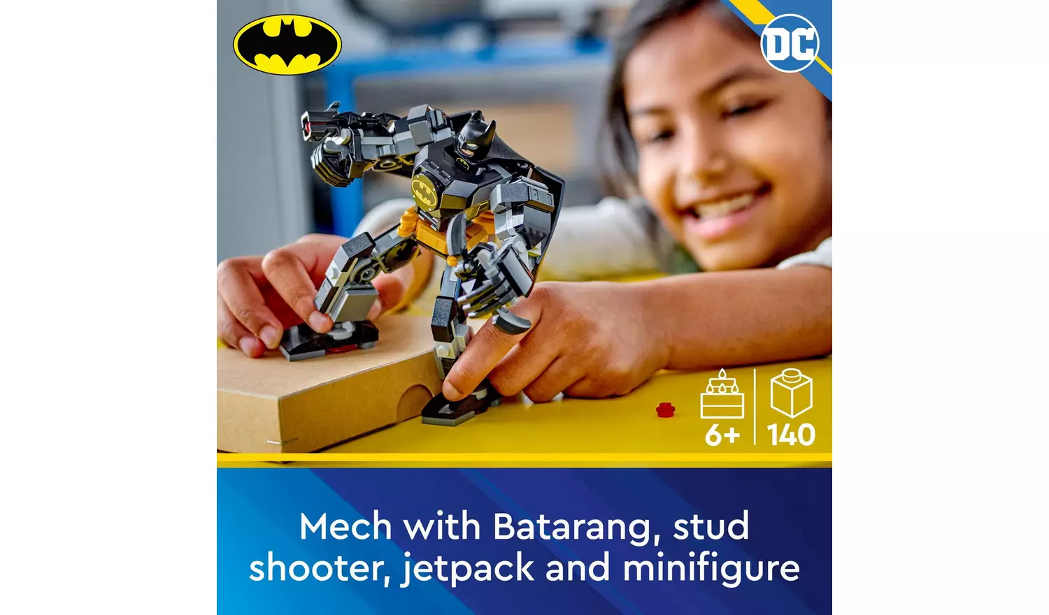 LEGO DC Batman Mech Armour Super-Hero Building Toy Set 76270