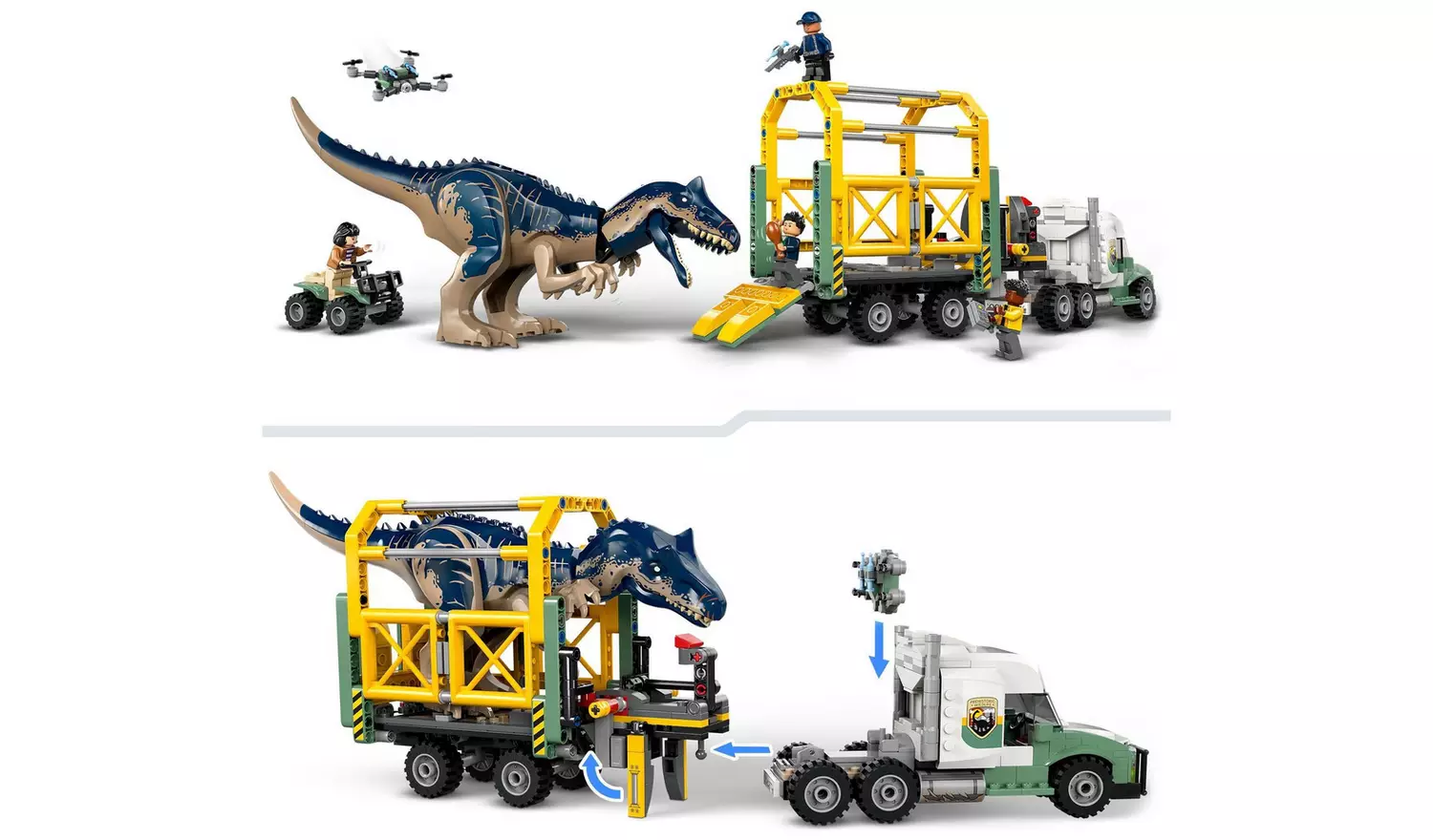 LEGO Jurassic World Mission Allosaurus Transport Truck 76966