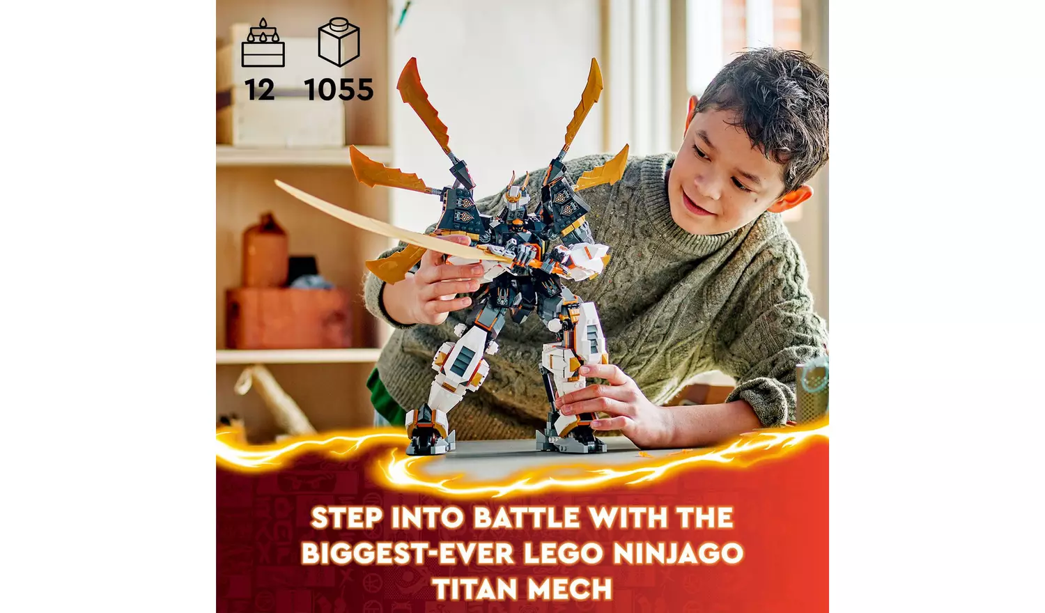 LEGO NINJAGO Cole's Titan Dragon Mech Adventure Toy 71821
