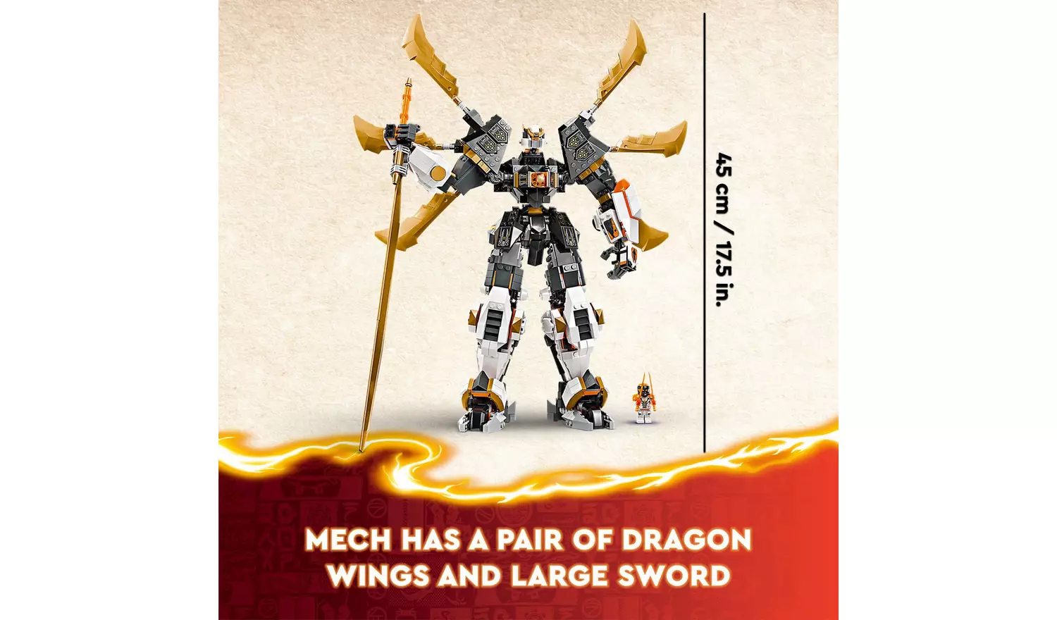 LEGO NINJAGO Cole's Titan Dragon Mech Adventure Toy 71821